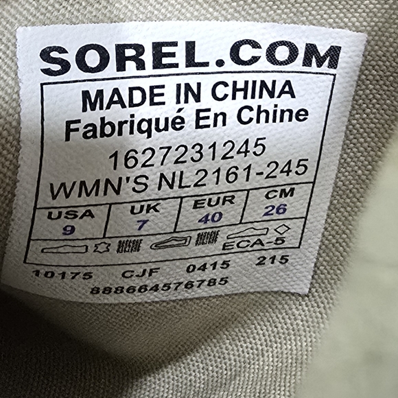 SOREL Leather Low Anckle Booties Sz 9 - Picture 10 of 10